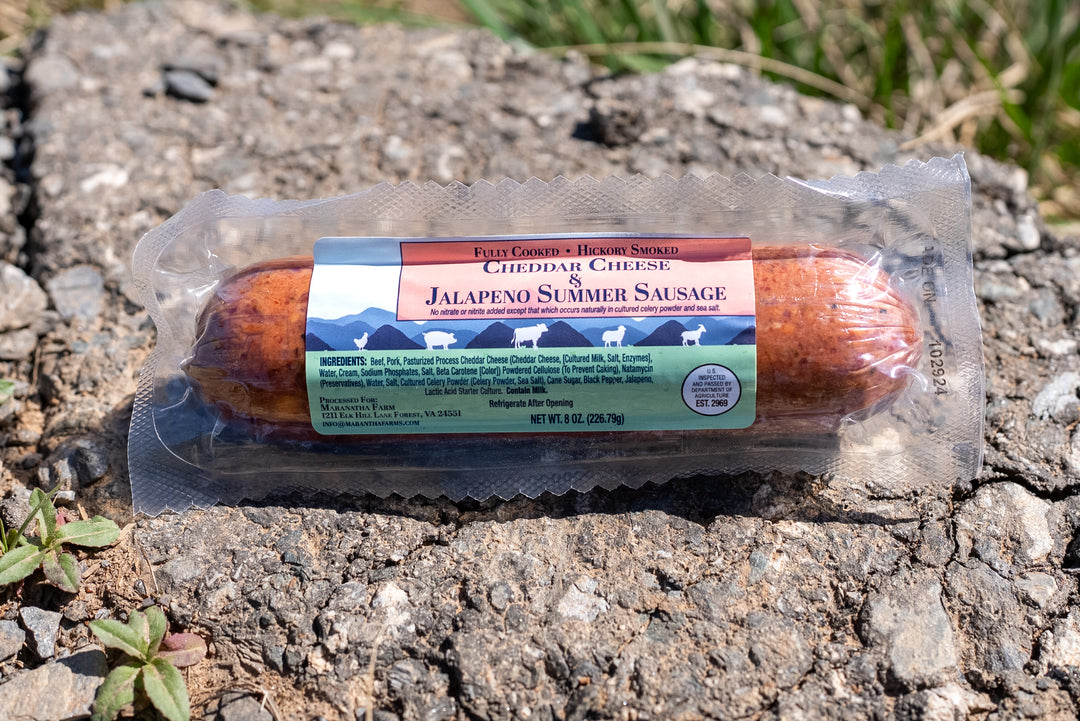 Cheddar Cheese and Jalapeno Summer Sausage