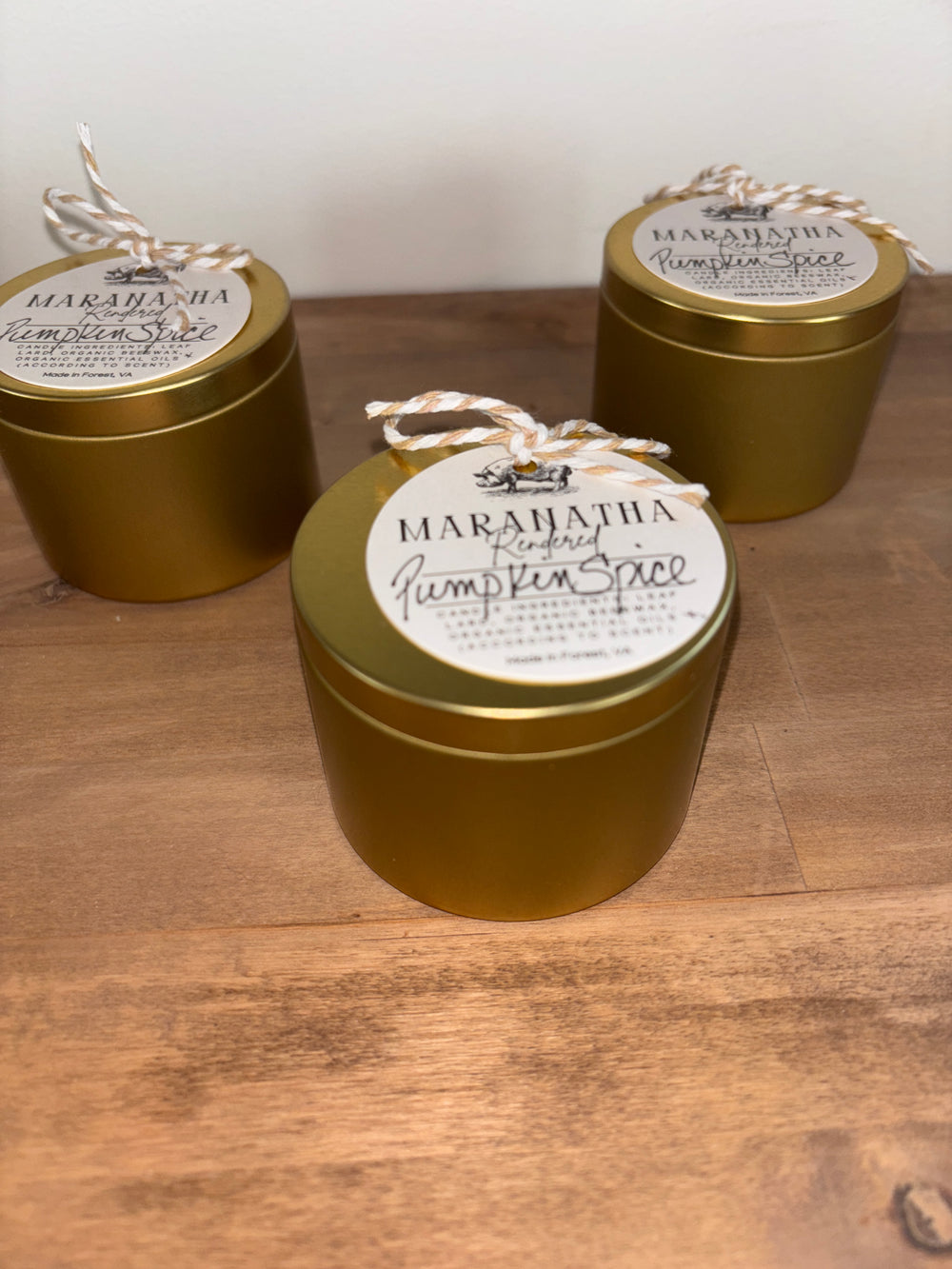 Fall Scented Lard Candle