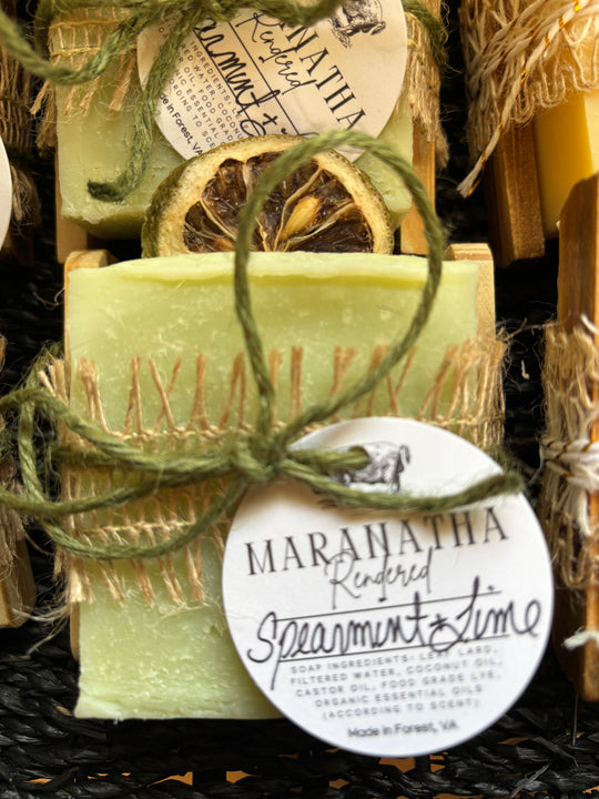 Spearmint & Lime Lard Soap